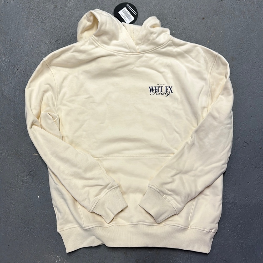 WHITE FOX size small sweatshirt (in color classic cream)